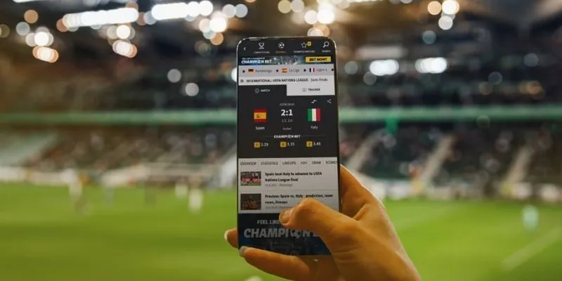 Cập nhật tỉ số, thẻ phạt và bàn thắng theo thời gian thực